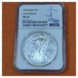 2024 American Silver Eagle Type 2 MS70 Early