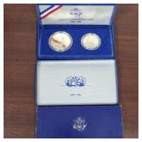 1986 Proof US Silver Dollar and Half Dollar Set