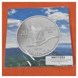 .999 Silver Round 2014 Canadian $20 Goose Sealed