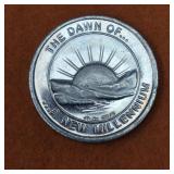 1oz .999 Fine Silver Round ASE Design