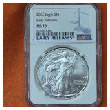 2022 American Silver Eagle Type 2 Early Releases