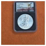2020 American Silver Eagle First Day MS70