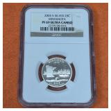 SIlver 2005 S PF69 Ultra Cameo US Quarter