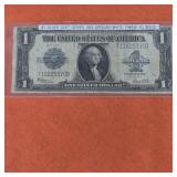 1923 US $1 Dollar Silver Certificate Horseblanket