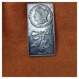 9g+ Sterling Silver Bar Carson City Mini