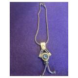 Sterling Art Deco Necklace 17in