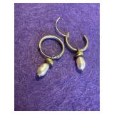 Sterling Fresh Water Pearl Earrings