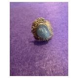 Vintage 925 Opal Ring Sz 7