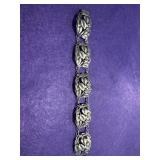 Danecraft Sterling Floral Bracelet