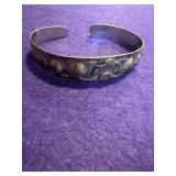 VTG Navajo Thunderbird Cuff Bracelet