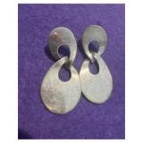 925 Mexico Dangle Oval Earrings