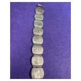 Sterling Silver Panel Bracelet