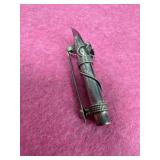 Sterling Lapel Vase Brooch