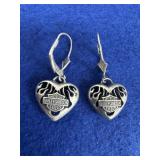 Harley Davidson 925 Dangle Earrings