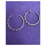 Sterling Silver Dotted Earrings