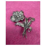Dane Craft Sterling Silver Floral Brooch