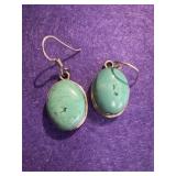 Navajo Style Turquoise Earrings 925