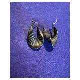 Sterling Silver Swirl Earrings
