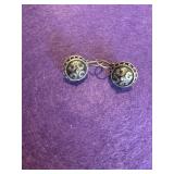 925 Sterling Vintage Dome Earrings