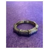925 Bamboo Style Ring