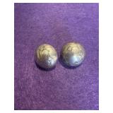 Native American 925 Dome Earrings