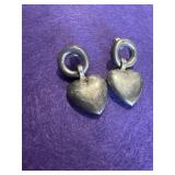 925 Puffy Heart Earrings
