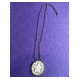 25in Sterling Mother of Pearl Necklace