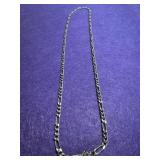 24.5in Figaro Sterling Chain
