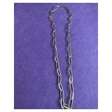 14in Sterling Paperclip Necklace