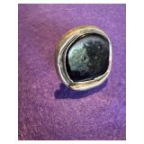 Handcrafted Black Onyx Ring Sz6