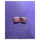 Mexican Sterling Silver Pink Coral Studs