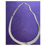 24in Sterling Silver Herringbone Chain