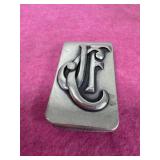 Sterling Monogram Money Clip