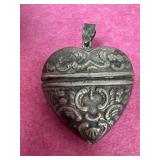 Sterling Heart Pill Hold Pendant