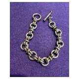Heavy 925 Link Toggle Bracelet