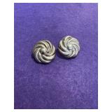 925 Mexico Round Swirl Stud Earrings