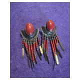 Native American Drop Chandelier Earrings