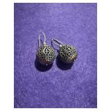 'Cathedral' Two-Tone French Wire Earrings 925