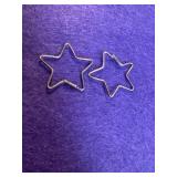 Star Shaped Sterling Earrings