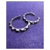 925 Mexico Hoop Earrings