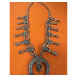 Navajo Squash Blossom Necklace 27in