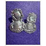 Vintage Sterling Silver Engraved Earrings