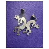Native American Kokopelli Dangle Earrings