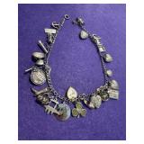 14in Sterling Silver Charm Necklace