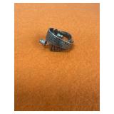 Navajo Sterling Half Hoop Earrings