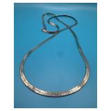 30in Sterling Silver Herringbone Necklace