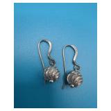 Sterling Fish Hook Drop Style Earrings