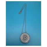 17in Sterling Evil Eye Medallion