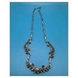 18in Native American Turquoise Sterling Necklace