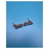 Sterling Geometric Stud Earrings